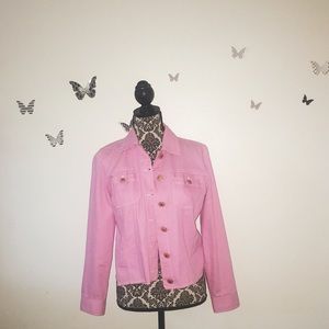 CLASSIC BUBBLEGUM PINK JEAN JACKET